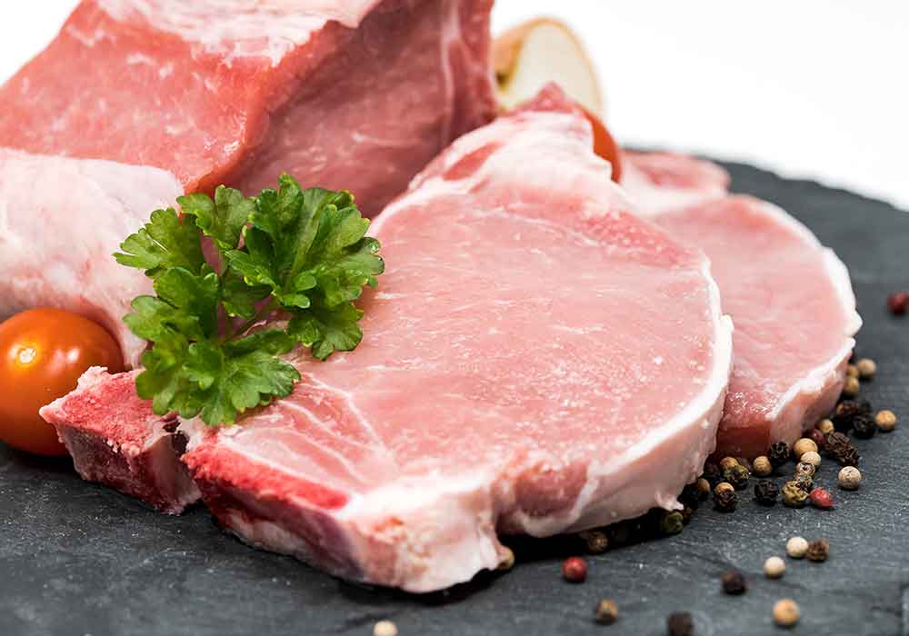 Kotelett vom Lausitzer Schwein, aus eigener Schlachtung